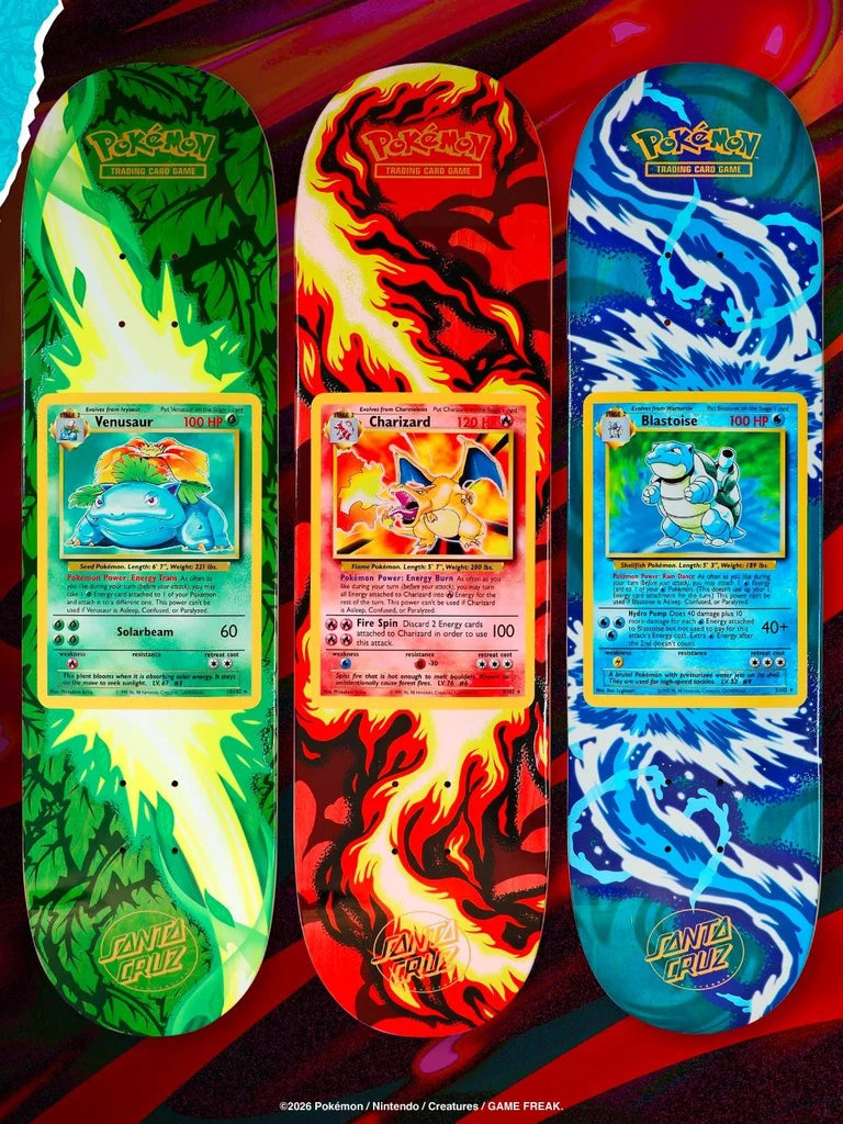 Santa Cruz x Pokémon TCG skateboard deck – photo 5