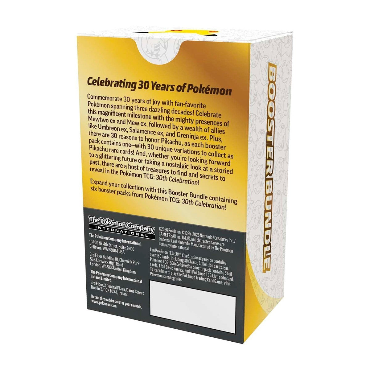 Pokémon - 30th Anniversary Celebration - Booster Bundle (6 Booster Packs) - product image 3
