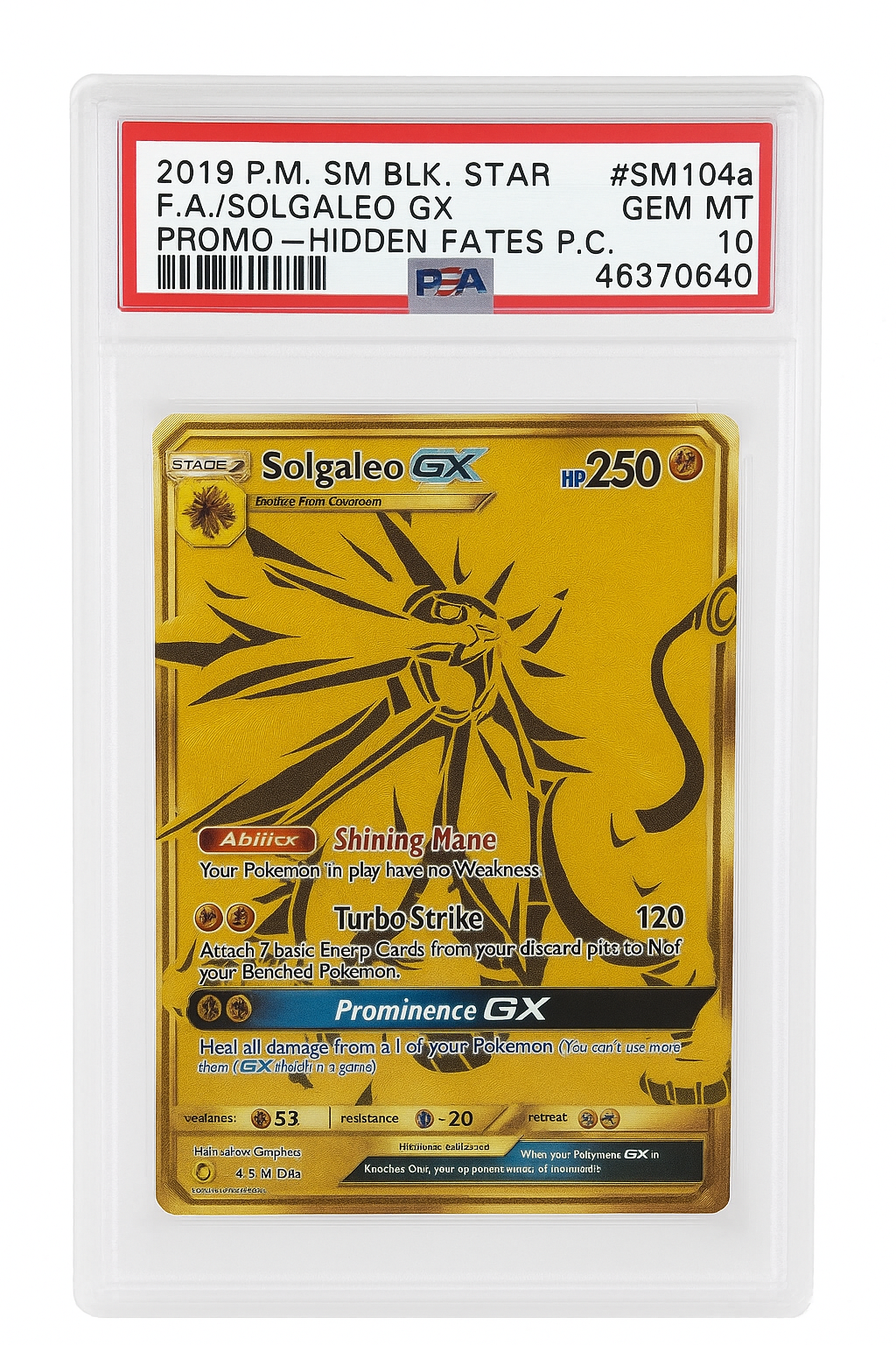 Solgaleo GX #SM104a - PSA 10