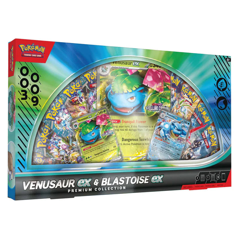 Pokemon - Venasaur EX & Blastoise EX - Premium Collection Box