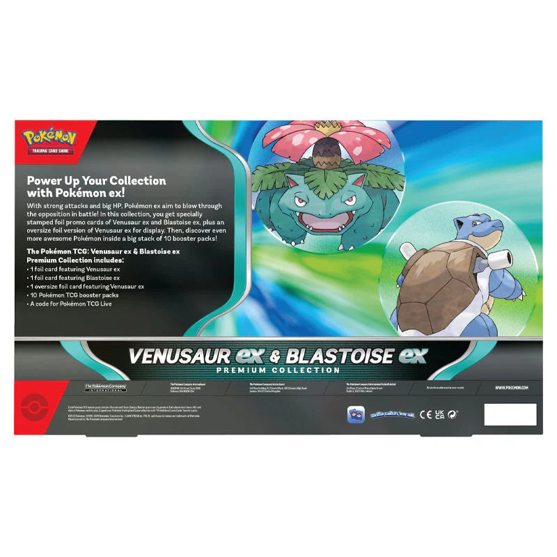 Pokemon - Venasaur EX & Blastoise EX - Premium Collection Box