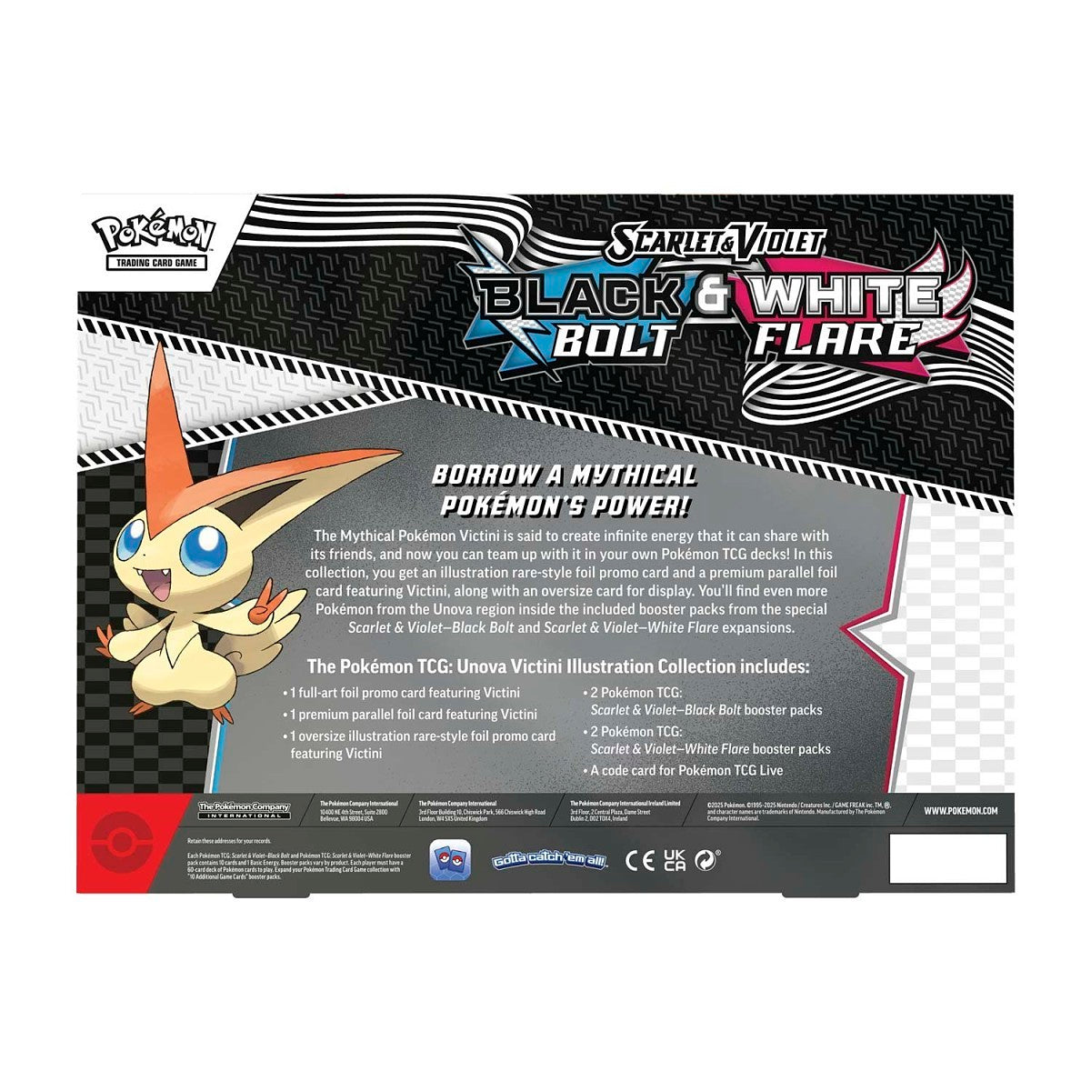 Pokemon TCG Unova Victini Illustration Box