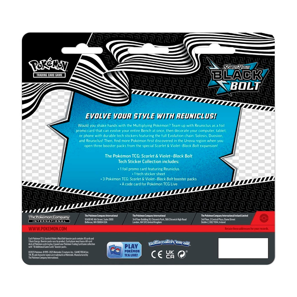 Black Bolt Tech Sticker Blister Collection